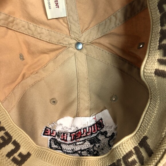 Flexfit Hat with The Bullet Hole on Front Khaki Small Medium - Picture 7 of 10